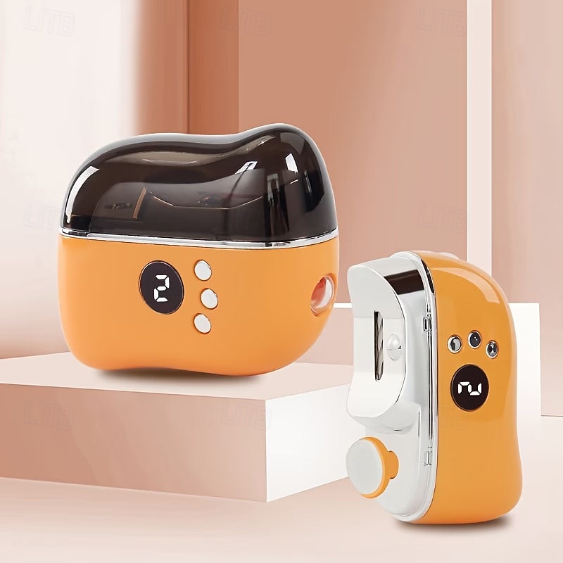 Cortador e lixador de unhas elétrico, aparador de unhas com motor de 3 velocidades, tipo C, operação de baixa voltagem para uso doméstico. &Dispositivo de viagem para cuidados com as unhas, de 2026 por $32.99 –P5