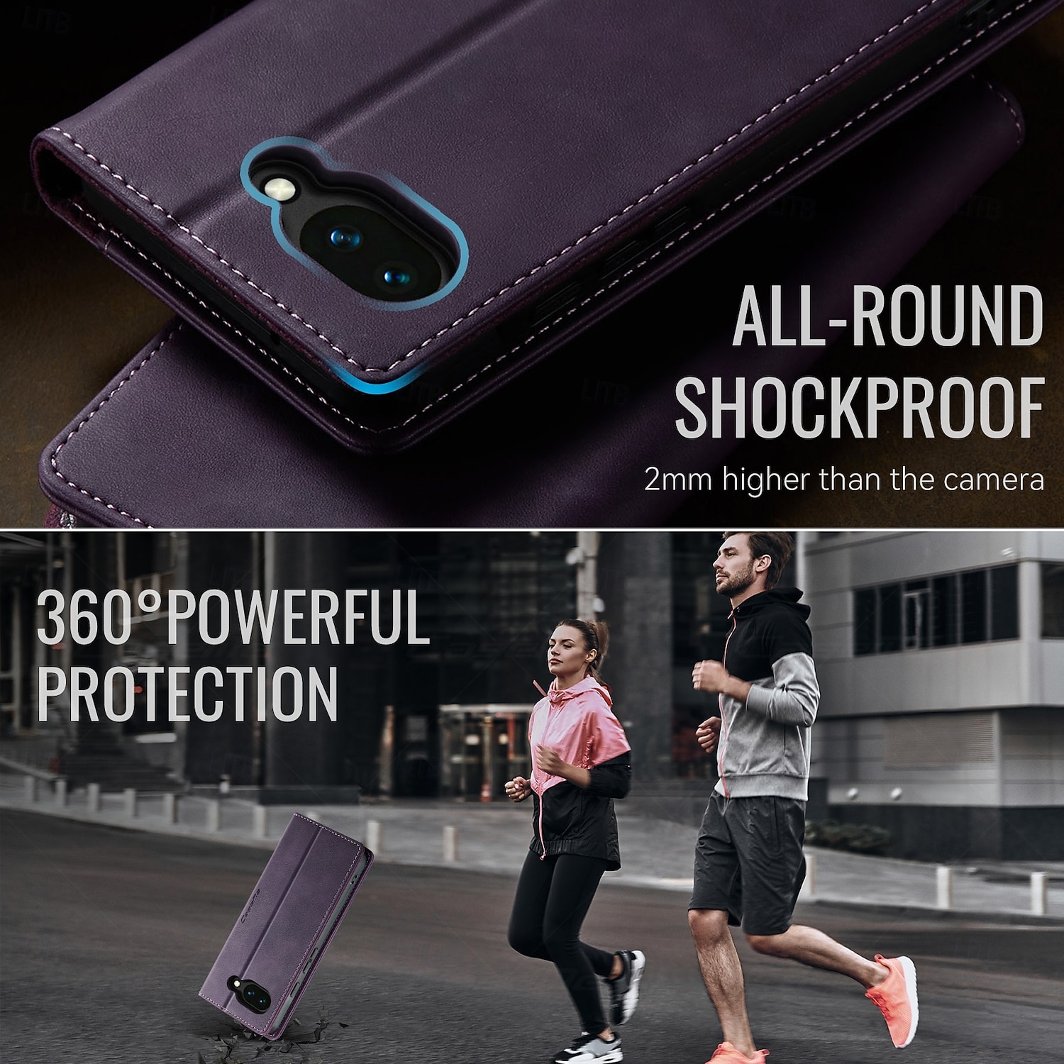 puhelin Etui Käyttötarkoitus Google Pixel 10A Lompakkokorttikotelo Korttipaikka TPU 2026 - $15.99 –P5