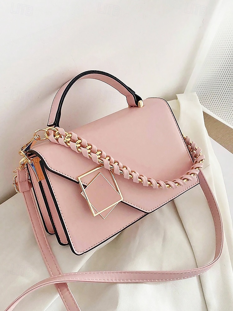 תיק צד אלגנטי לנשים עם דמוי עור, תיק כתף אופנתי עם ידית עליונה ורצועת שרשרת, ארנק אופנתי להמרה לנשים, מושלם ללבישה יומיומית, טיולים לחופשה וללבוש מסיבה 2026 - $19.99 –P10