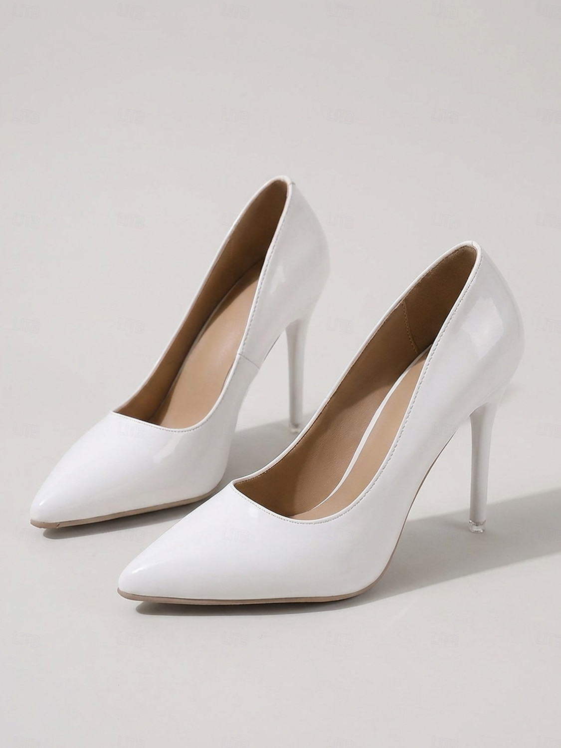 Elegante Damen-Pumps aus nudefarbenem Lackleder mit Stilettoabsatz – die perfekten Schuhe für die Mutter der Braut bei kirchlichen Trauungen 2026 - $29.99 –P8