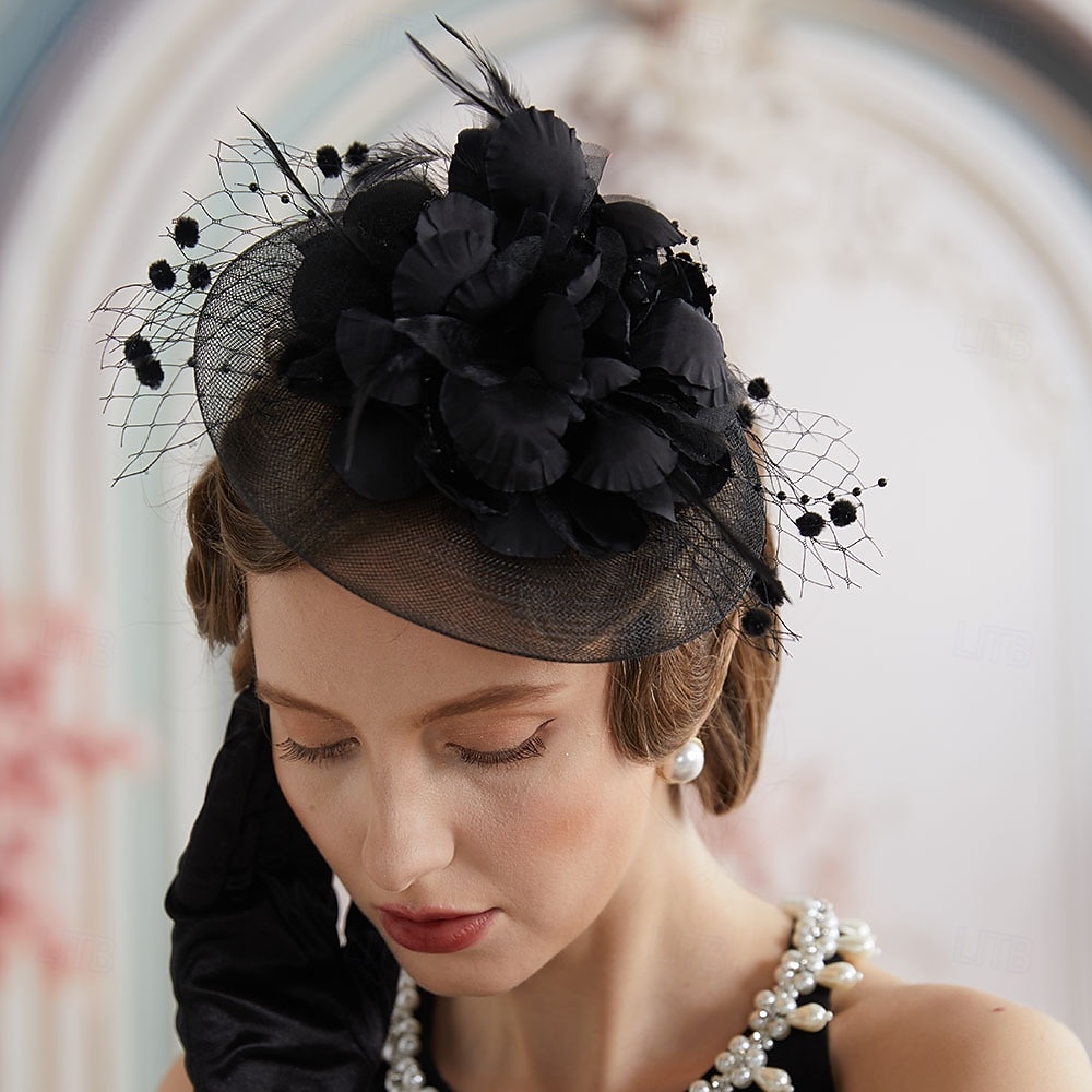 Derby Fascinator Gentlewoman Floral Fancy Dress Unisex Masquerade Tea Party Ascot Horse Racing Festival Adults' Headpiece 2026 - $27.99 –P13