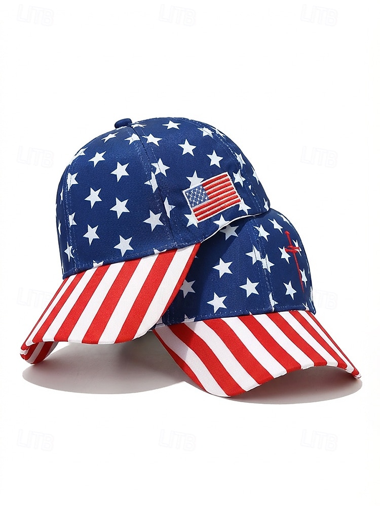 Gorra de Béisbol de Poliéster para Mujeres del 250 Aniversario de los Estados Unidos con Impresión de Bandera de EE.UU. Múltiples Patrones Disponibles Ideal para EE.UU. Día de la Independencia y Uso 2026 - AU $21.99 –P6