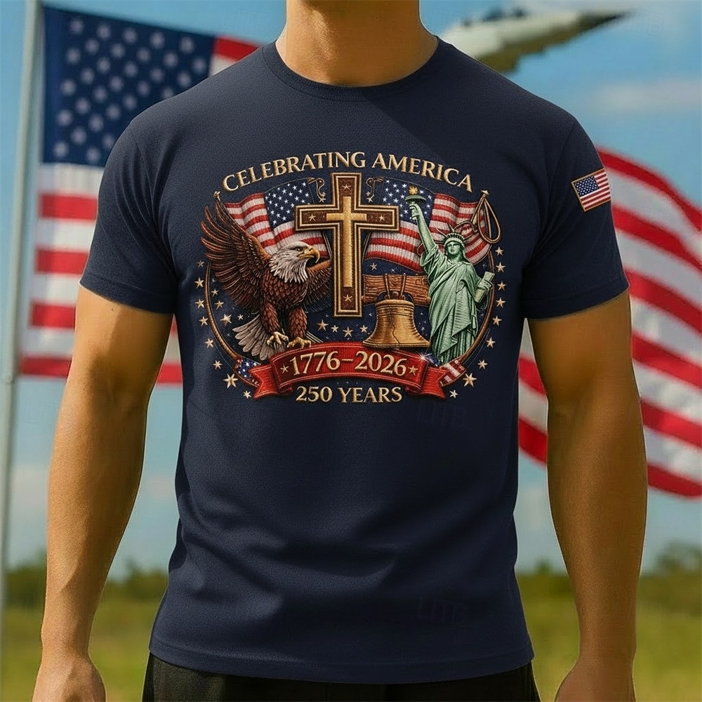 Maglietta e berretto per il 250° anniversario degli USA 1776-2026 - Campana della libertà della bandiera USA patriottica retro vintage 4 luglio Giorno dell'Indipendenza per uomini adulti del 2026 a $37.99 –P4