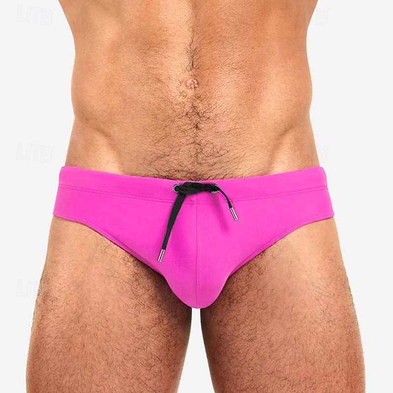 Per uomo Costume da bagno Costume da Bagno Slip mare Tinta unita Coulisse Asciugatura Rapida Elastico Traspirante Pantaloni Surf Sport Acquatici Nuoto Estate del 2026 a $13.99 –P16
