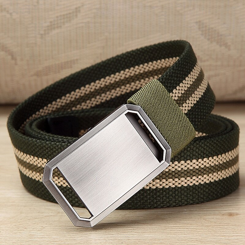 Pánské Pás Klasika S proužky Úplet Plátno Elegantní Módní Na běžné nošení Proužky Vodní modrá Černá 2 # Ležérní Denní Do pasu 2026 - $9.49 –P5