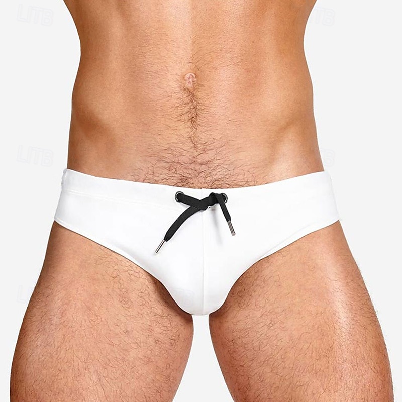 Per uomo Costume da bagno Costume da Bagno Slip mare Tinta unita Coulisse Asciugatura Rapida Elastico Traspirante Pantaloni Surf Sport Acquatici Nuoto Estate del 2026 a $13.99 –P15