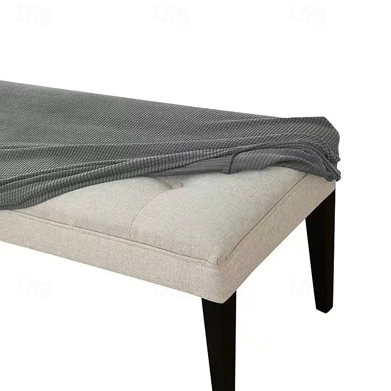 Funda elástica para banco, funda larga elástica para comedor, extremo de cama, banco de piano, entrada, banco para zapatos 2026 - $26.99 –P3