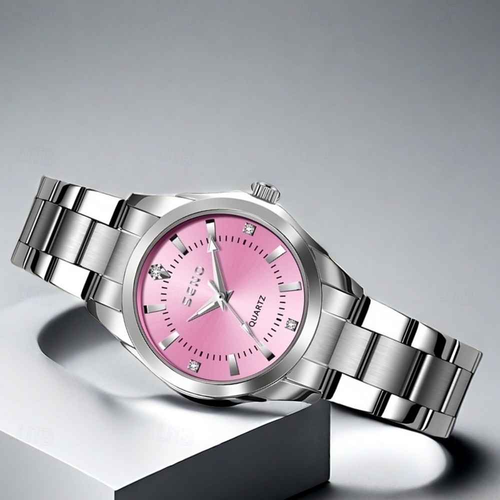 Orologio da donna orologio di lusso da donna quadrante decorativo con diamante orologio casual alla moda da donna migliori accessori da donna e selezione dei migliori regali per la Festa della Mamma del 2026 a $25.99 –P4