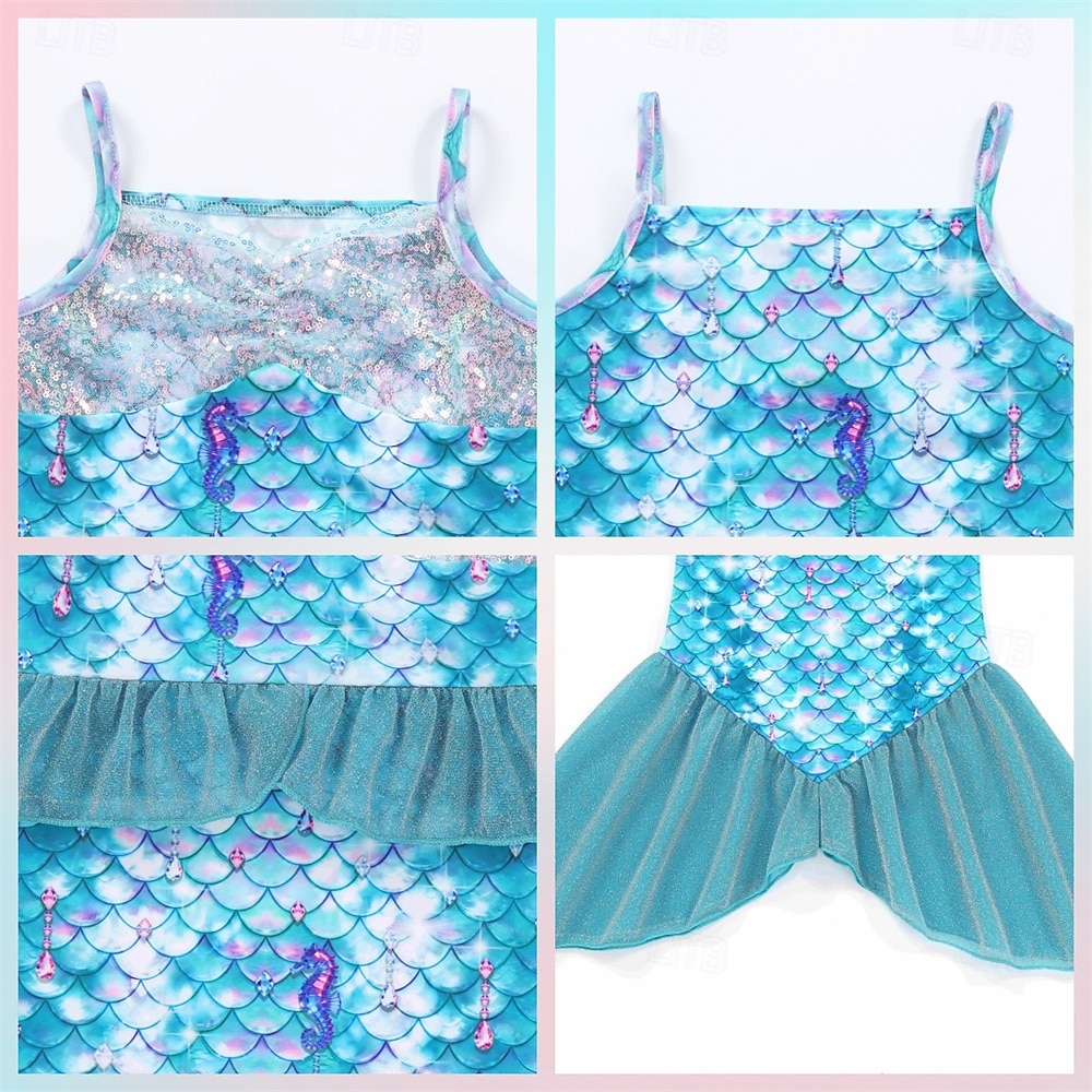 Γοργόνα Πριγκίπισσα Γοργόνα Φορέματα Στολή θεματικού πάρτι Στολές Ηρώων for Κοριτσίστικα Παιδικά Απόκριες Μασκάρεμα Πάρτι Αργίες 2026 - $23.99 –P9