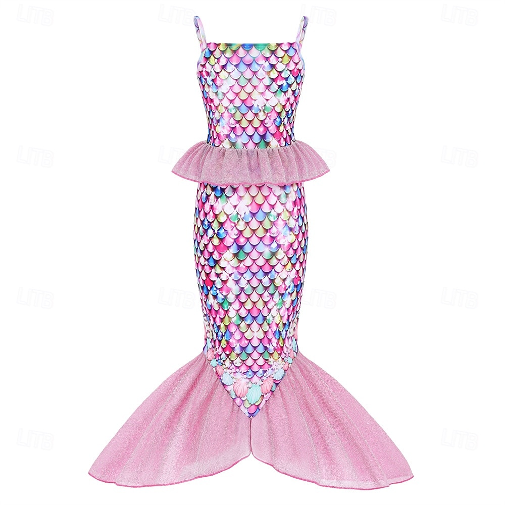 Γοργόνα Πριγκίπισσα Γοργόνα Φορέματα Στολή θεματικού πάρτι Στολές Ηρώων for Κοριτσίστικα Παιδικά Απόκριες Μασκάρεμα Πάρτι Αργίες 2026 - $23.99 –P1