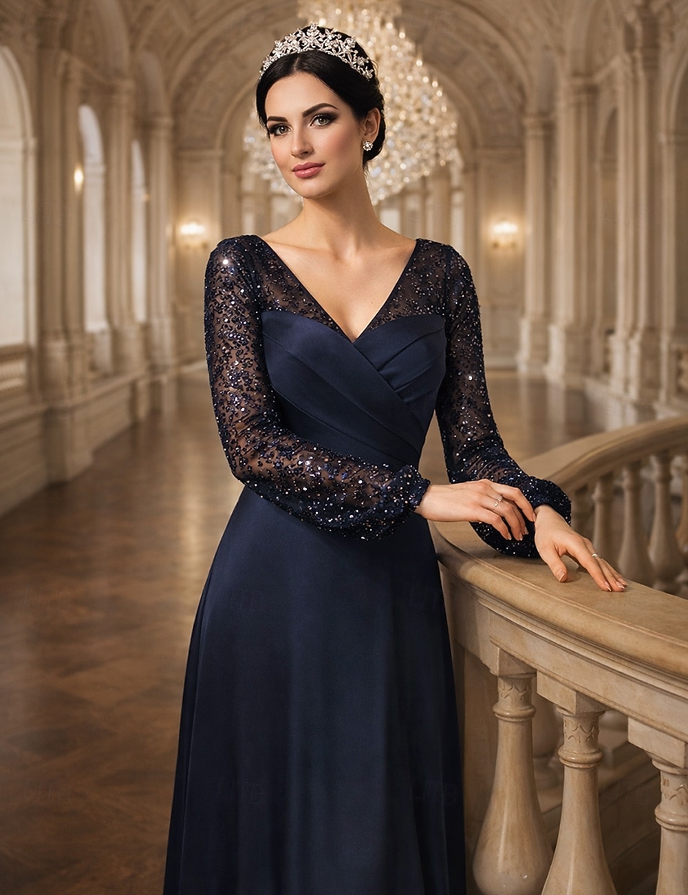 A-Line Floor Length Wedding Guest Dress Formal Dresses Evening Gown Mother of the Bride Dress A-Line Floor Length Wedding Guest Dress Formal Dresses Evening Gown Mother of the Bride Dress