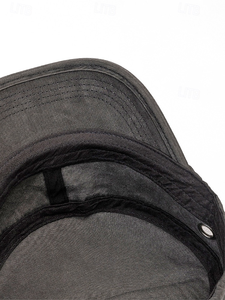 Miesten puuvillainen sotilaslippis, saatavilla useissa väreissä, täydellinen lomalle ja arkeen 2026 - $11.99 –P12