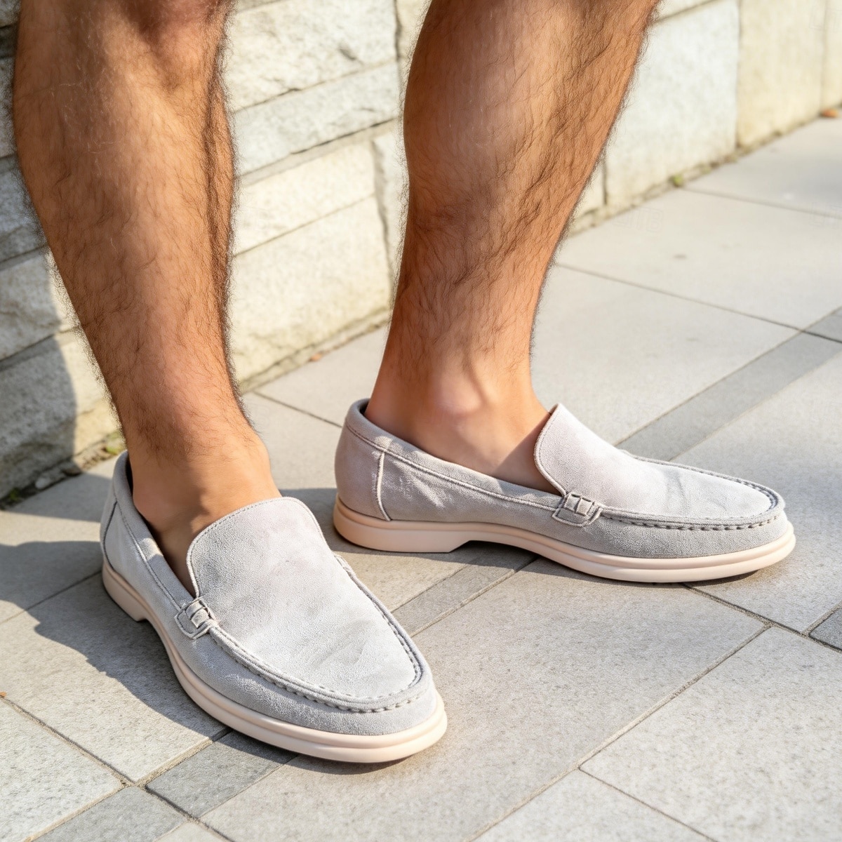 scarpe casual slip-on da uomo, tomaia in pelle scamosciata comoda, facili da indossare, perfette per la spiaggia, il resort e lo stile delle vacanze del 2026 a $42.99 –P12