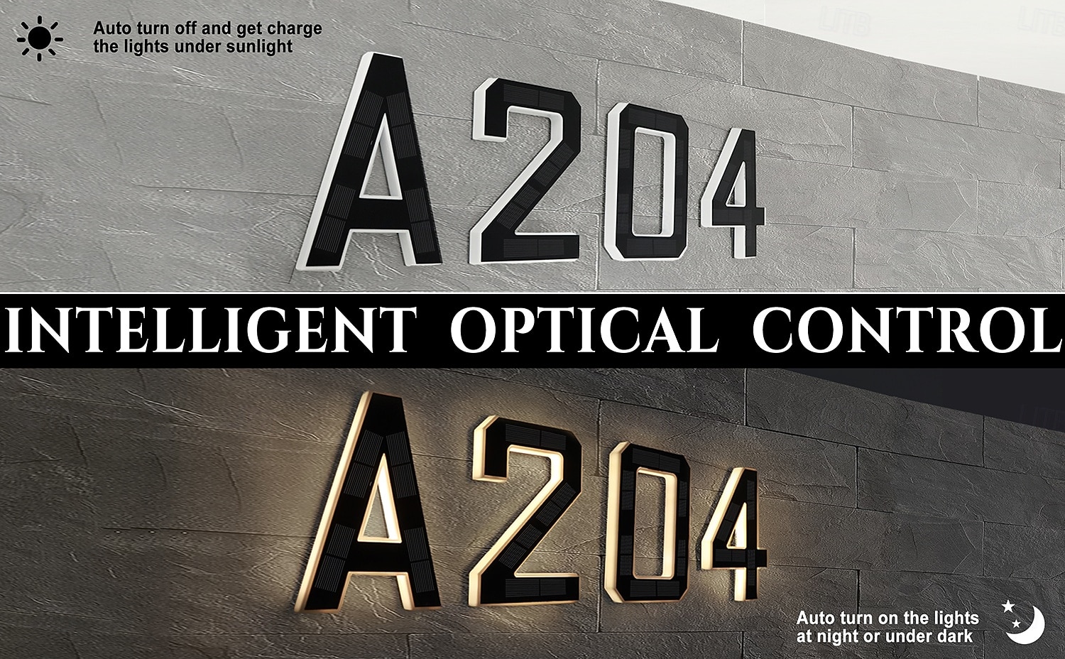 9 Inch Outdoor Solar Wall Address Sign Light, IP44 Waterproof, LED Number Light for Garden, Porch, Villa, Street, Illuminated House Number Plaque, Outdoor Wall Mounted Decorative Light 2026 - $39.99 –P4