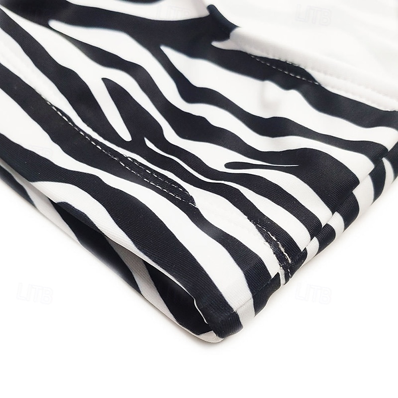 Bărbați Pantaloni Scurți de Înot Boxeri înot Slipi înot Dungi de Zebră Cordon Uscare rapidă Elastic Respirabil Costume de Baie Pantaloni Surfing Sporturi Acvatice  Înot Vară 2026 - $13.99 –P7