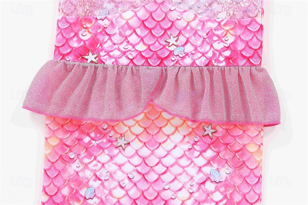 sereia Princesa sereia Vestidos Fantasia de festa temática Fantasias for Para Meninas Infantil Crianças Carnaval Baile de Máscaras Festa Feriado de 2026 por $23.99 –P5