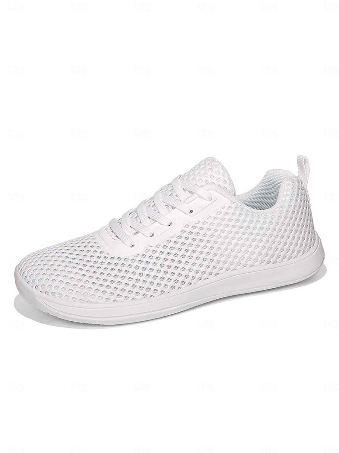 Women's White Wide Fit Breathable Mesh Sneakers - Lightweight Mesh Walking Shoes for Resort Streets, Vacation Travel & Everyday Casual Comfort 2026 - $32.99 –P3
