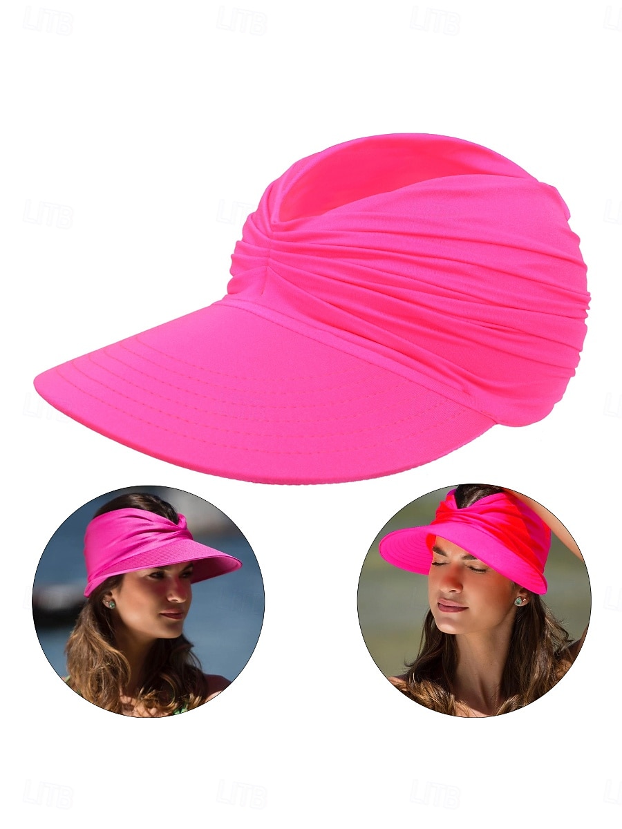 Damen Hut Sonnenhut Sonnenschutz Winddicht Täglich Outdoor Strand Einfarbig 2026 - $6.99 –P12