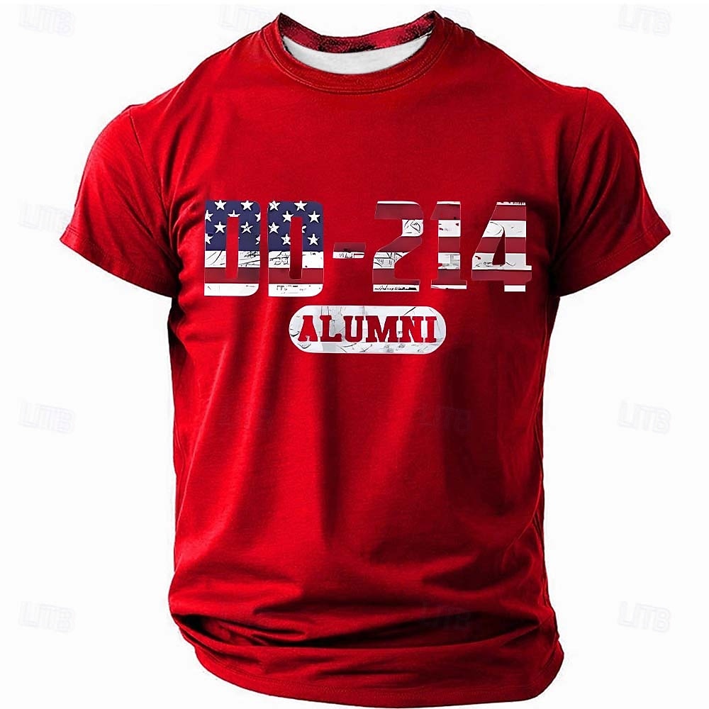 4 juillet 2026 250e Jour du Souvenir T-shirt à manches courtes col rond vétéran patriote pour hommes de 2026 ? $21.99 –P4