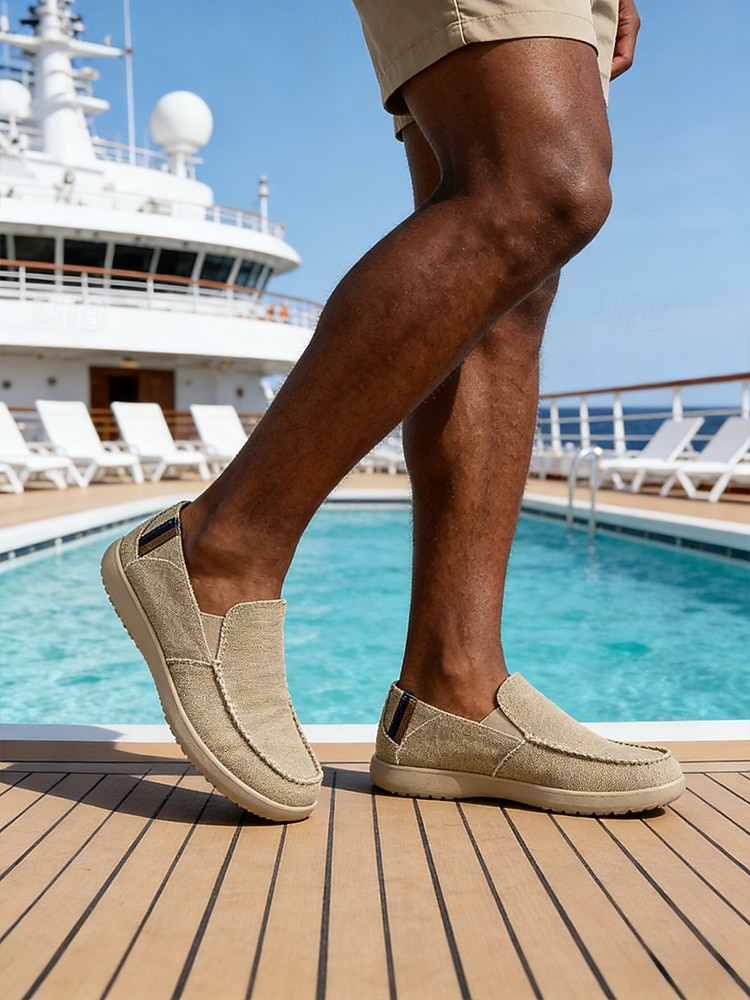 Pantofi sport casual bleumarin pentru bărbați, cu partea superioară respirabilă și croială flexibilă, talpă confortabilă și rezistentă, perfecți pentru insule și croaziere, stațiuni pe plajă și vacanțe 2026 - $42.99 –P2