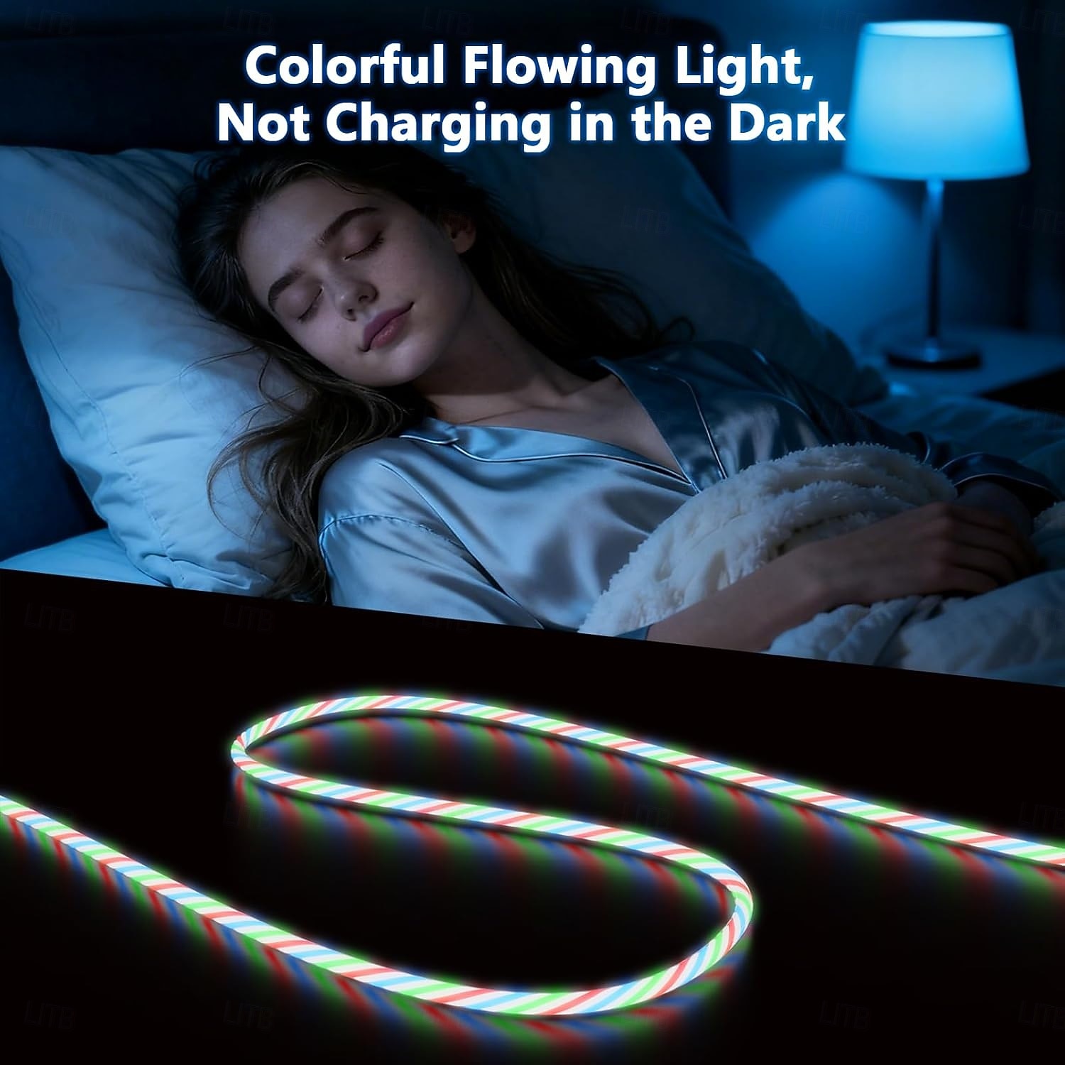 Cavo di ricarica luminoso 3 in 1, cavo di ricarica multi-led, cavo di ricarica luminoso, cavo USB 3A, compatibile con la maggior parte degli smartphone del 2026 a $16.49 –P7