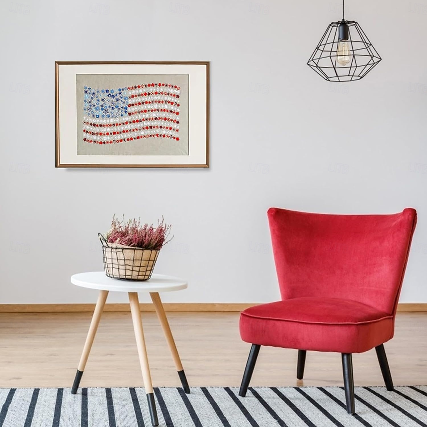 Red, White & Bloom Embroidery Kit, US 250th Anniversary Cross Stitch Kit, Flowers Embroidery Kits, Full Range of Embroidery Starter Kits for Beginners Adults, Gifts for Veterans & Craft Lover 2026 - $27.99 –P6