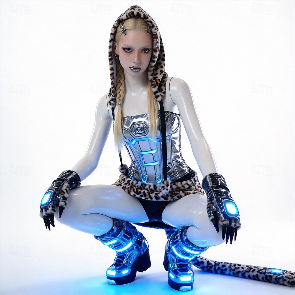 Kissa Matta musta Halloween Cosplay-Asut Eläimen puku Karnevaali puku Cosplay Aikuisten Naisten Halloween Mardi Gras Helppoja Halloween-asuja Pukeudu 2026 - $66.99 –P4