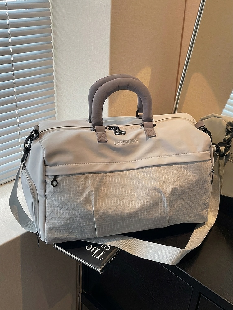 Γυναικεία πολύχρωμη αδιάβροχη τσάντα duffle από πολυεστέρα, μεγάλης χωρητικότητας, ρυθμιζόμενο λουράκι, ιδανική για διακοπές, καθημερινή χρήση και αθλητικές δραστηριότητες 2026 - $19.99 –P5