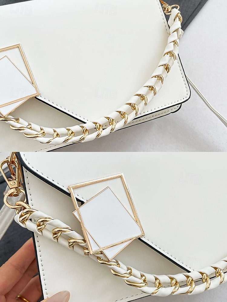 תיק צד אלגנטי לנשים עם דמוי עור, תיק כתף אופנתי עם ידית עליונה ורצועת שרשרת, ארנק אופנתי להמרה לנשים, מושלם ללבישה יומיומית, טיולים לחופשה וללבוש מסיבה 2026 - $19.99 –P7