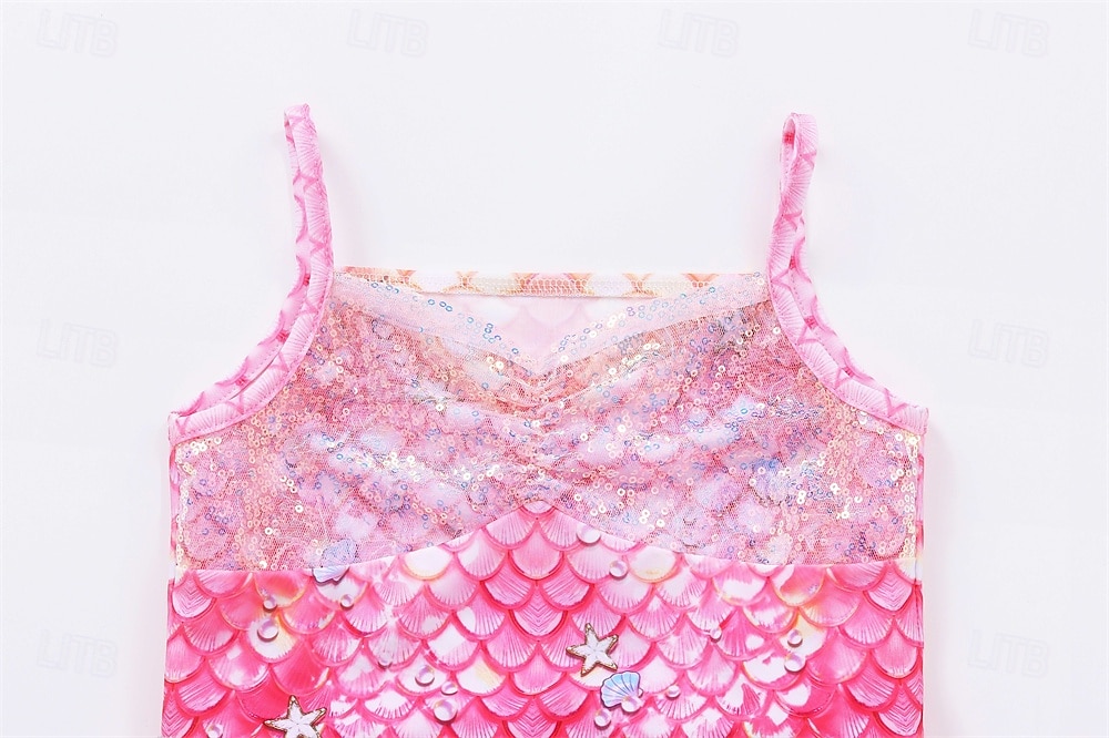 sereia Princesa sereia Vestidos Fantasia de festa temática Fantasias for Para Meninas Infantil Crianças Carnaval Baile de Máscaras Festa Feriado de 2026 por $23.99 –P4