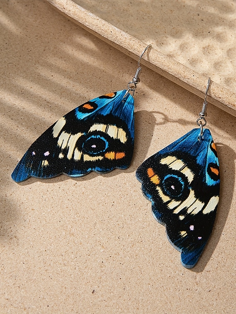 Naisten keinonahkaiset perhossiipikorvakorut – boheemit kevyet roikkuvat korut rantalomaan, arkeen ja juhla-asuihin 2026 - $7.99 –P6