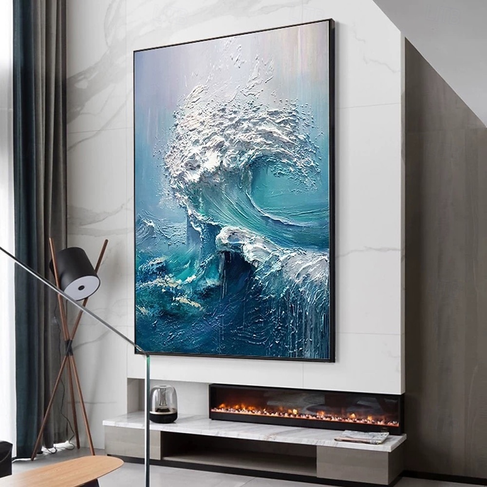Handmade Oil Painting Hand Painted Vertical Abstract Landscape Modern Rolled Canvas (No Frame) 2026 - $71.99 –P1