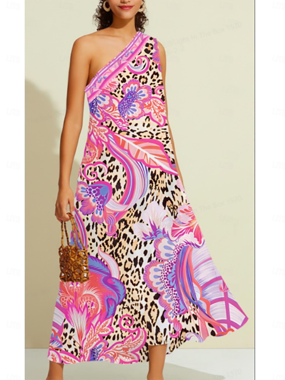 2026年 blush&beast シルキーサテン ピンク ペイズリー マキシドレス  コレクション – $102.99 –P1