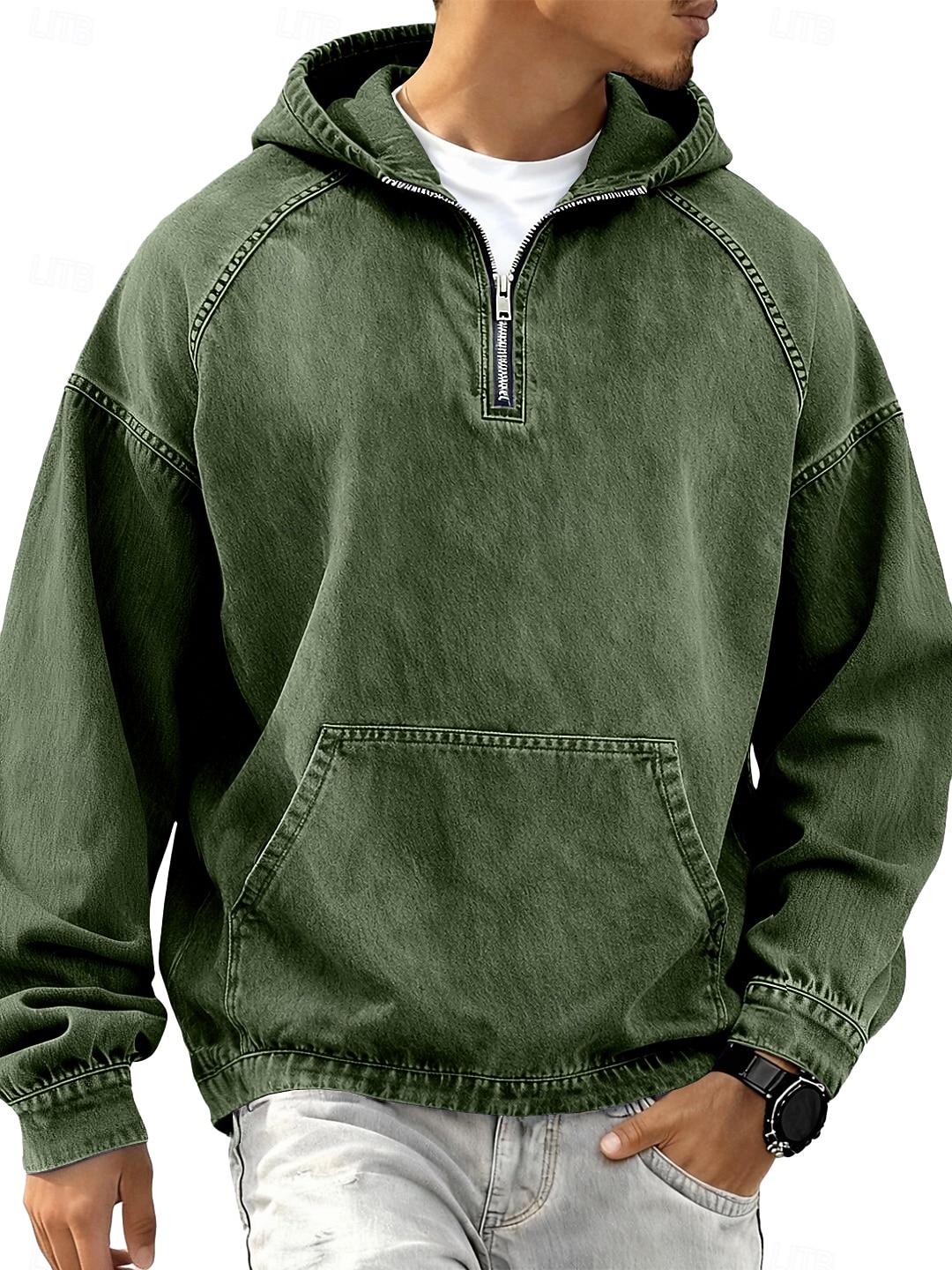 Per uomo Camicia di Jeans Camicia 100% cotone lavaggio acido Maglietta Manica Lunga Con Cappuccio Autunno & Inverno Primavera Autunno Semplice Vintage Streetwear Casual Con zip Stile Vintage Tinto in del 2026 a $39.99 –P8