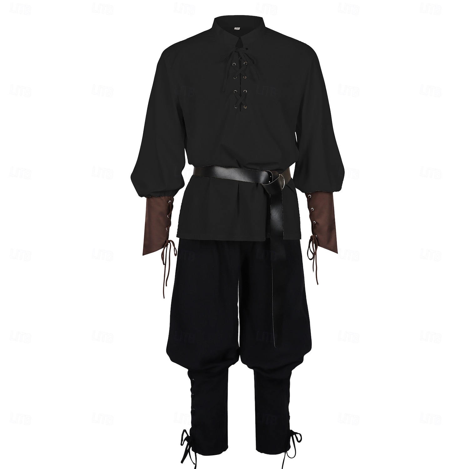 Średniowieczne Renesansowa Wymyślny kostium Długie rękawy Pirat Wiking Strój na bal maskowy Męskie Wiking Piracki Halloween Karnawał Spektakl LARP Ren Faire Dla dorosłych Koszula Spodnie Pas 2026 - $49.99 –P14