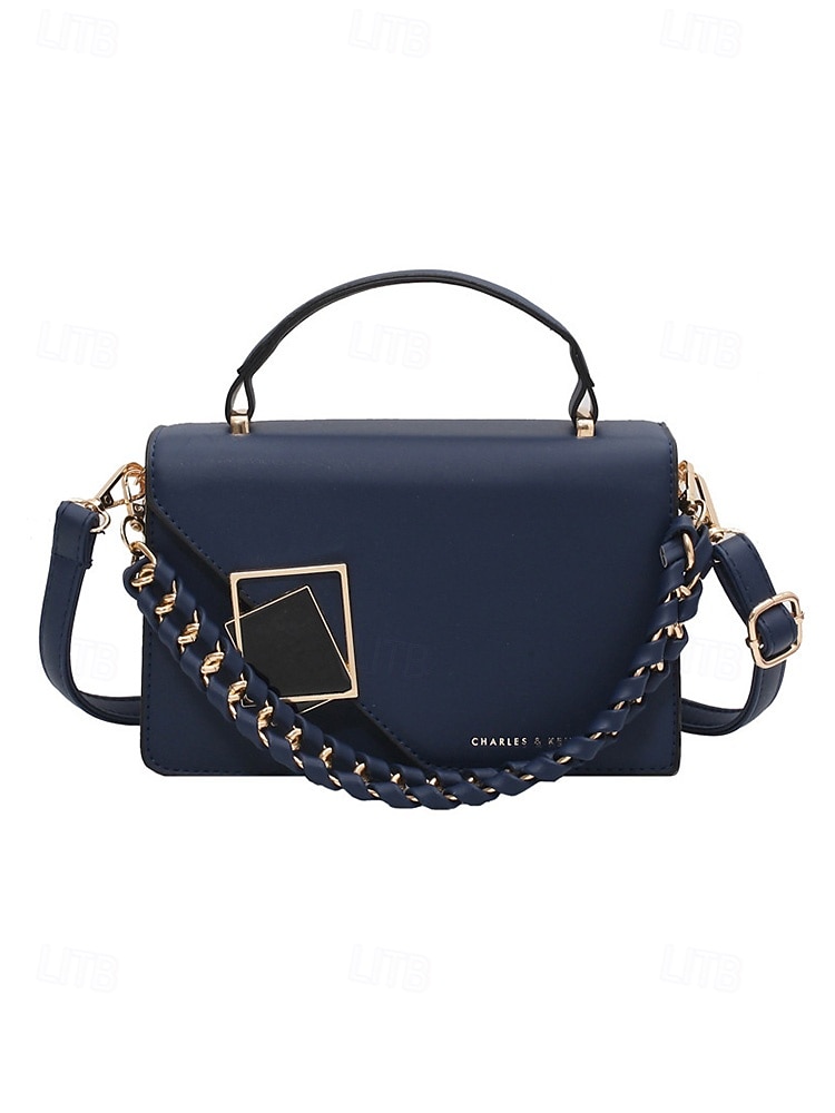 תיק צד אלגנטי לנשים עם דמוי עור, תיק כתף אופנתי עם ידית עליונה ורצועת שרשרת, ארנק אופנתי להמרה לנשים, מושלם ללבישה יומיומית, טיולים לחופשה וללבוש מסיבה 2026 - $19.99 –P13