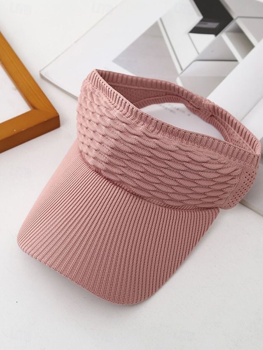 2026年 女性用 帽子 日よけ帽 日焼け防止 アウトドア ストリート 週末 ニット ピュアカラー  コレクション – $4.99 –P2