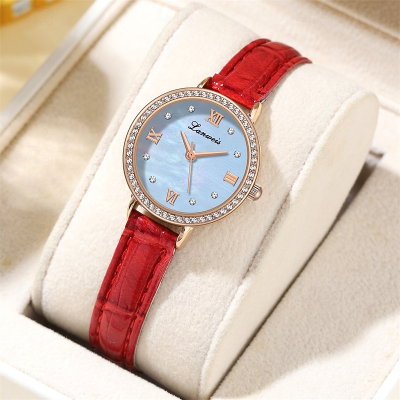 Muttertagsgeschenk 1 originale Business-Stil Perlmutt-Muster-Uhr modische Damen-Uhr Ipx7 wasserdicht Freizeit Sport Quarz-Armbanduhr für Frauen Box 2026 - $17.99 –P11