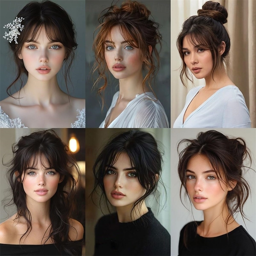 Bangs Hair Clip in Bangs Fringe with Temples Hairpieces for Women Hair Bangs Extension for Daily Wear (Natural black#) 2026 - $9.49 –P6