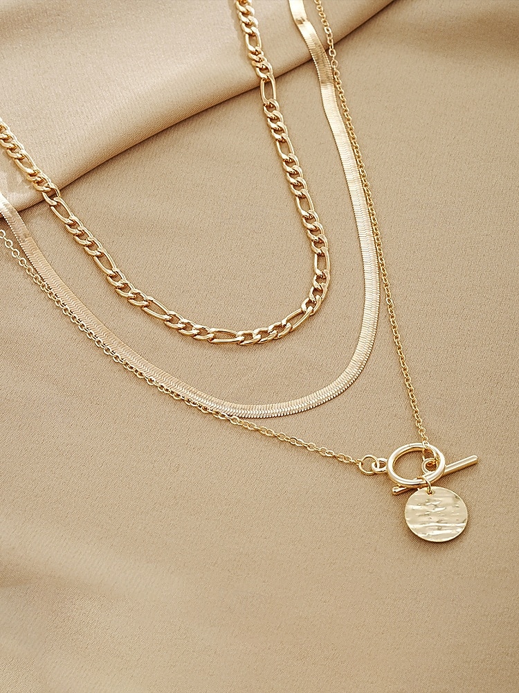 Dámský náhrdelník z bohémské slitiny, zlatá a stříbrná barva, ideální na dovolenou i běžné nošení. 2026 - $7.99 –P5