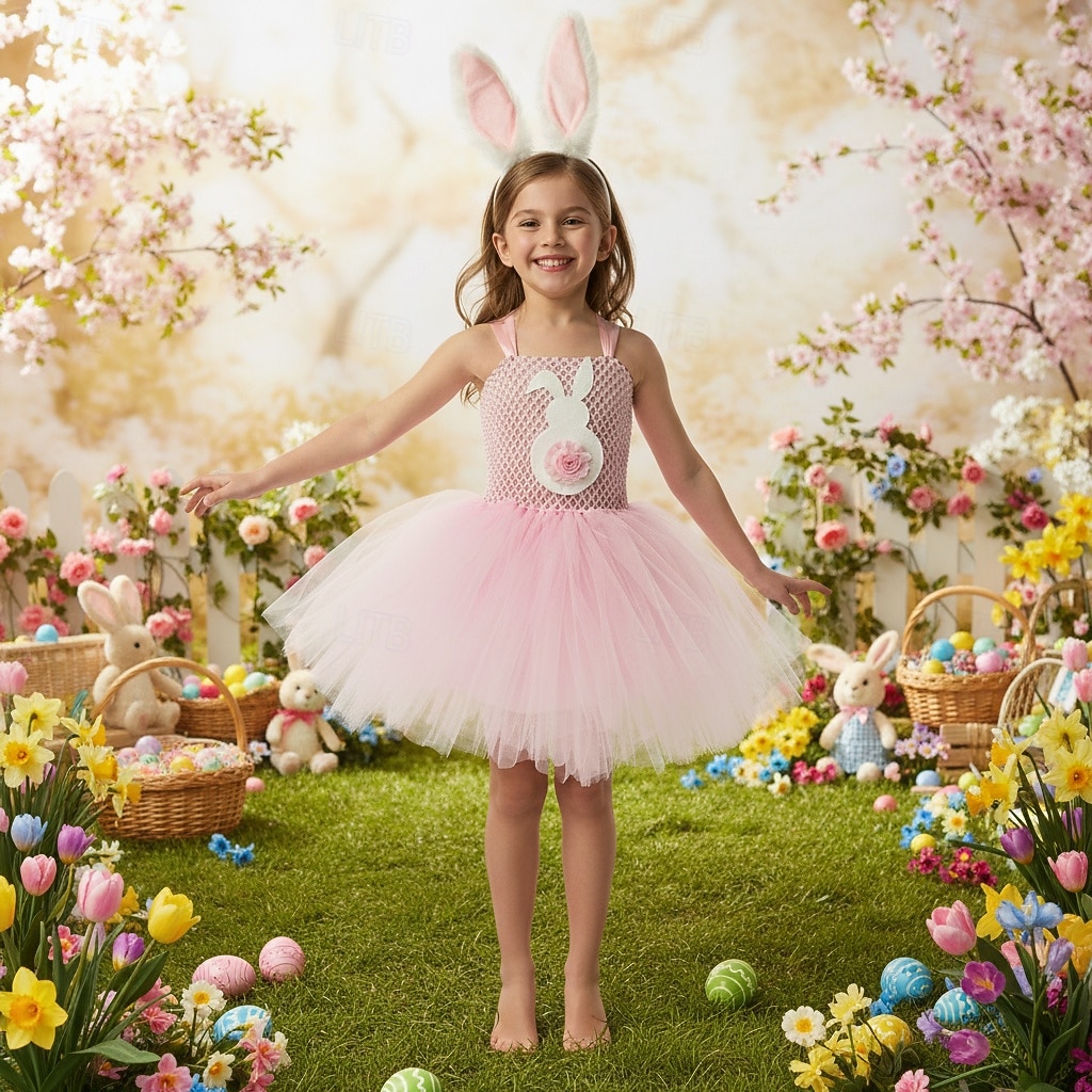 Tutu Robe Tier Kaninchen Osterhase Kleider Lustig Kinder Mädchen Halloween Ostern Karneval Party Verkleiden 2026 - $26.99 –P1