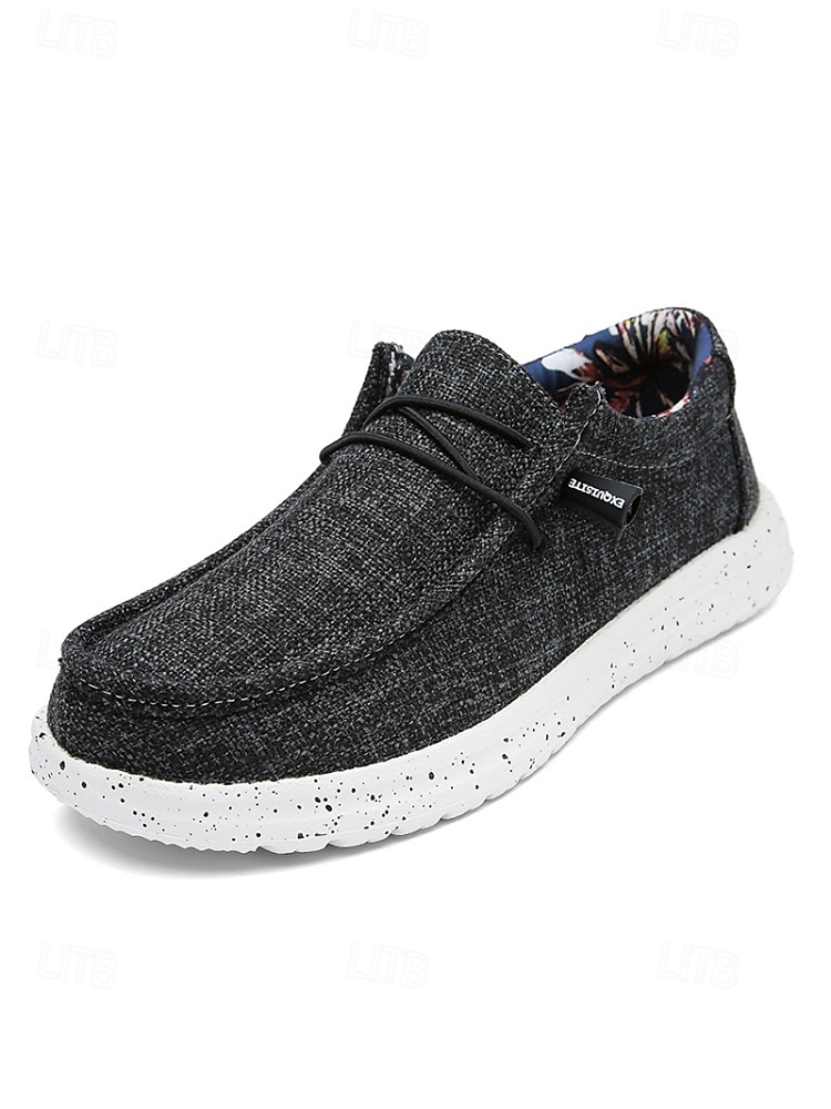 Beige espadrille slip-ons voor heren, ademend bovenwerk van textiel, comfortabele jute zool, casual stijl voor eiland- en cruisevakanties, strand- en resortactiviteiten. 2026 - $42.99 –P6
