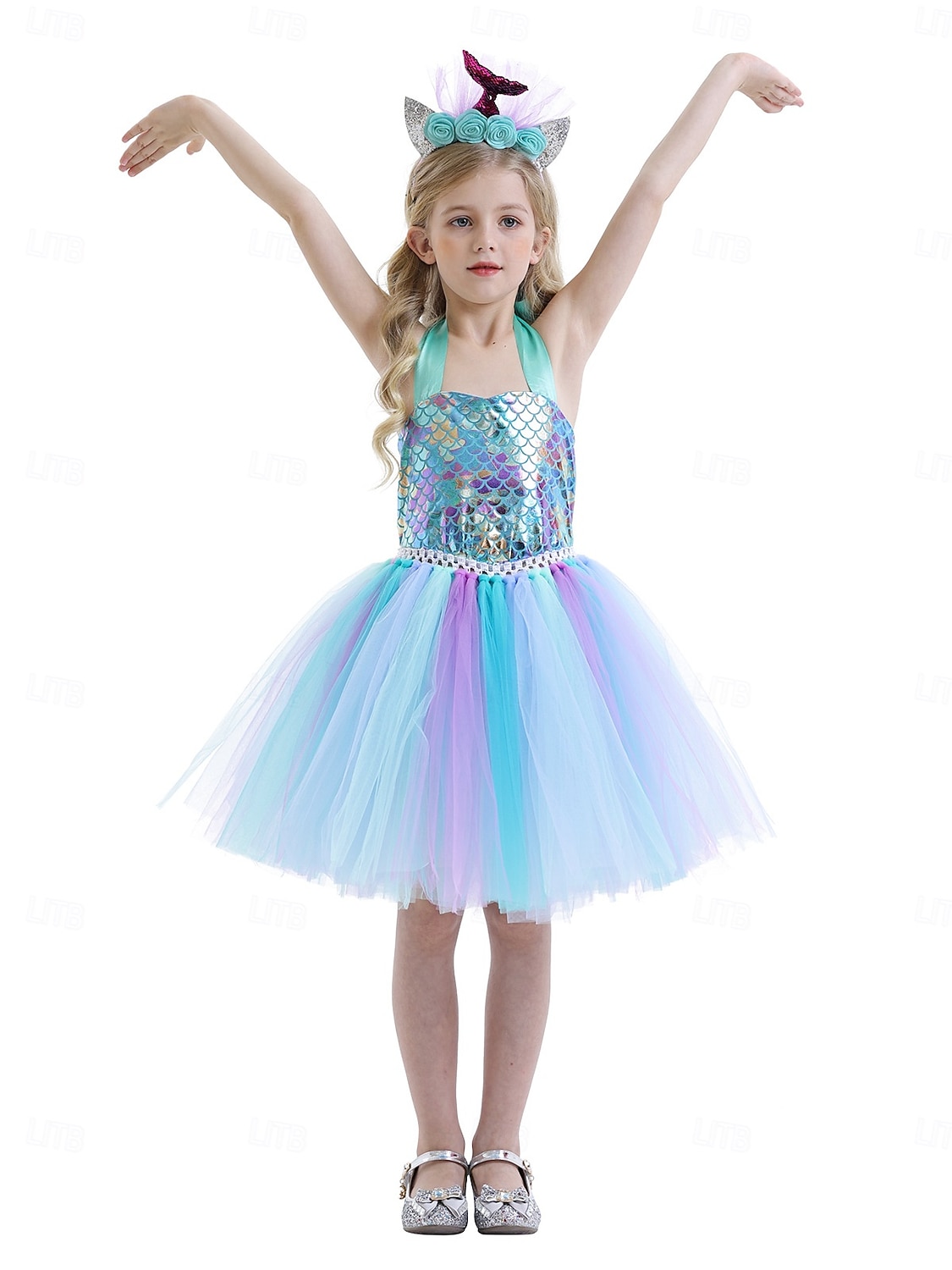 Syrena Księżniczka Sukienka Tutu Kostium na imprezę tematyczną Film Cosplay for Dla dziewczynek Dla dzieci Karnawał Bal maskowy Urlop Impreza Święto 2026 - $32.99 –P9