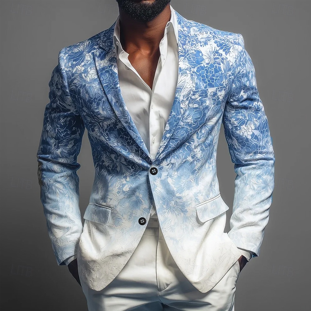 Per uomo Stampa Floreale Giacca blazer Cappotto Confortevole Traspirante Artistico Casual Quotidiano Formale Abbigliamento da sera Stampa 3D Bottoni Multi-tasche Autunno & Inverno Primavera Dentellato del 2026 a $85.99 –P1