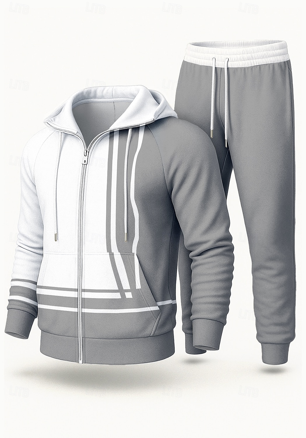 Pánské Kapuce Tepláková souprava Dvoudílná tepláková souprava Šňůrky Zapni Barevné bloky Celotělové oblečení Podzim Zima Žlutá Červená Určení Venkovní Cestování Lehká váha Módní Dlouhý rukáv Sport 2026 - $47.99 –P5