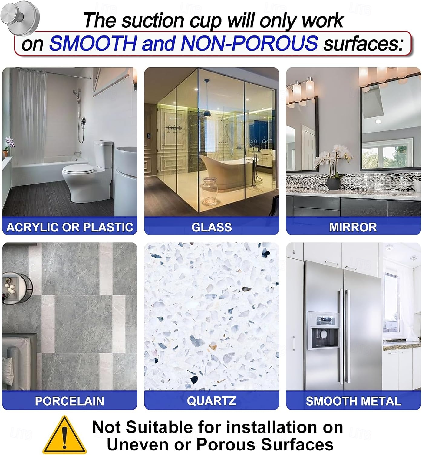 Συσκευασία 4 γάντζων βεντούζας για ντους, αφαιρούμενοι γάντζοι πετσετών για παράθυρο μπάνιου, γάντζος για μπουρνούζι για κρέμασμα 2026 - $15.49 –P6