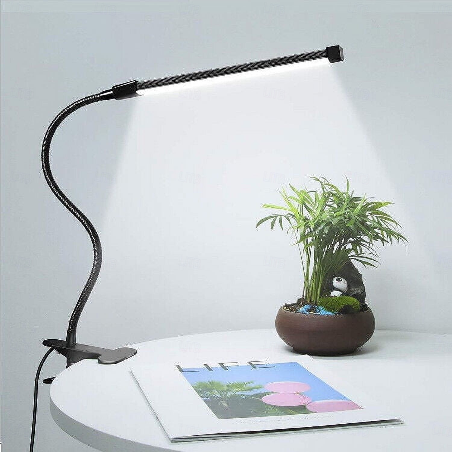 LED-skrivebordslampe med klipsfunksjon og flimmerfri øyepleie, 3 lysstyrkenivåer, justerbar for lesing, studier, soverom, sovesal, USB-drevet, nattbordslampe, flimmerfri 2026 - $12.49 –P4