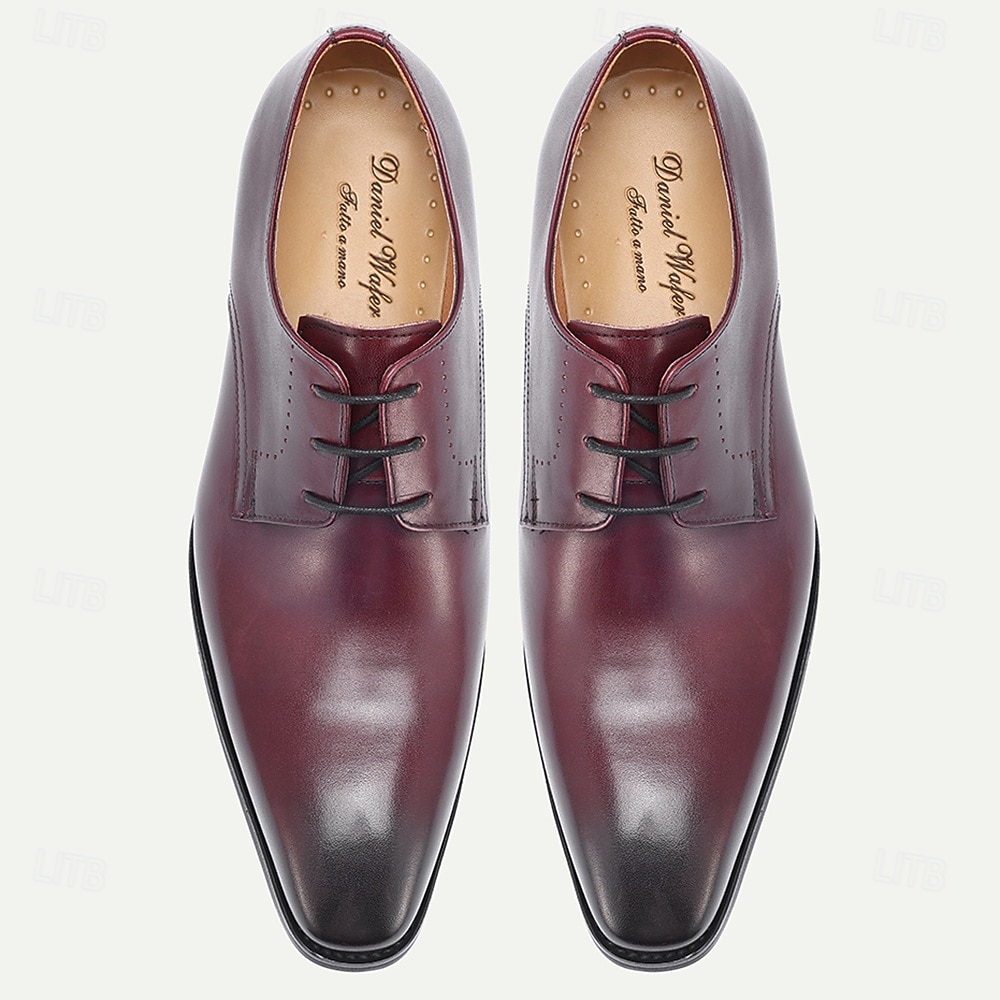męskie skórzane buty wizytowe, eleganckie i wypolerowane na wesela i do biura 2026 - $94.99 –P6