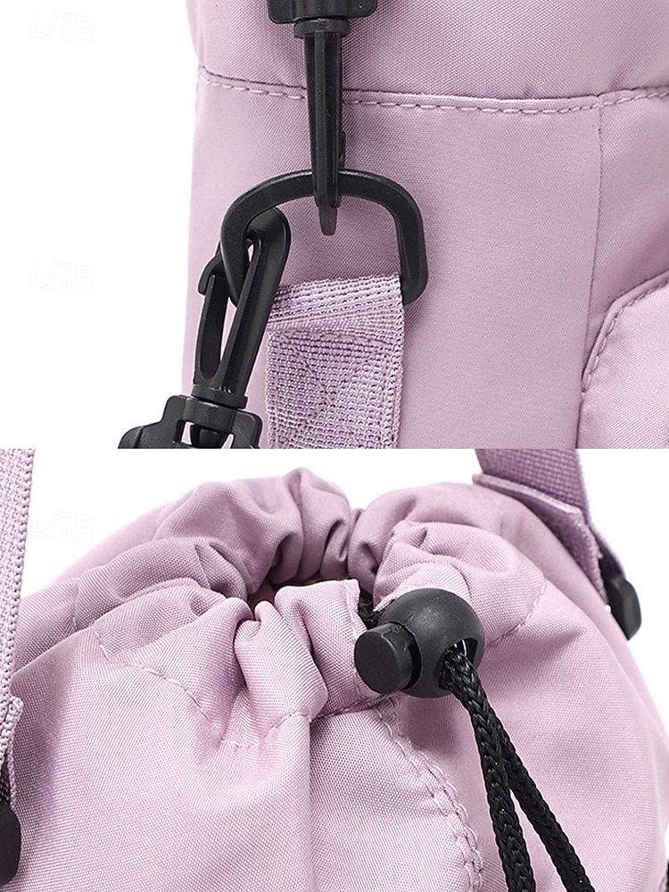 Női vízálló nejlon kulacstáska telefonzsebbel, többszínű keresztpántos hordozó fitneszhez, sporthoz, túrázáshoz és hétköznapi használatra, állítható vállpántos utazó italtartóval. 2026 - $11.99 –P12