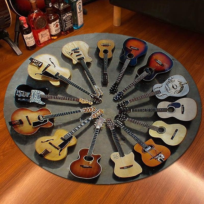 hangszerbolt dekoráció gitárszőnyeg hangszigetelt szennyeződésálló dobszőnyeg csúszásmentes hangszórópárna 2026 - $14.49 –P6